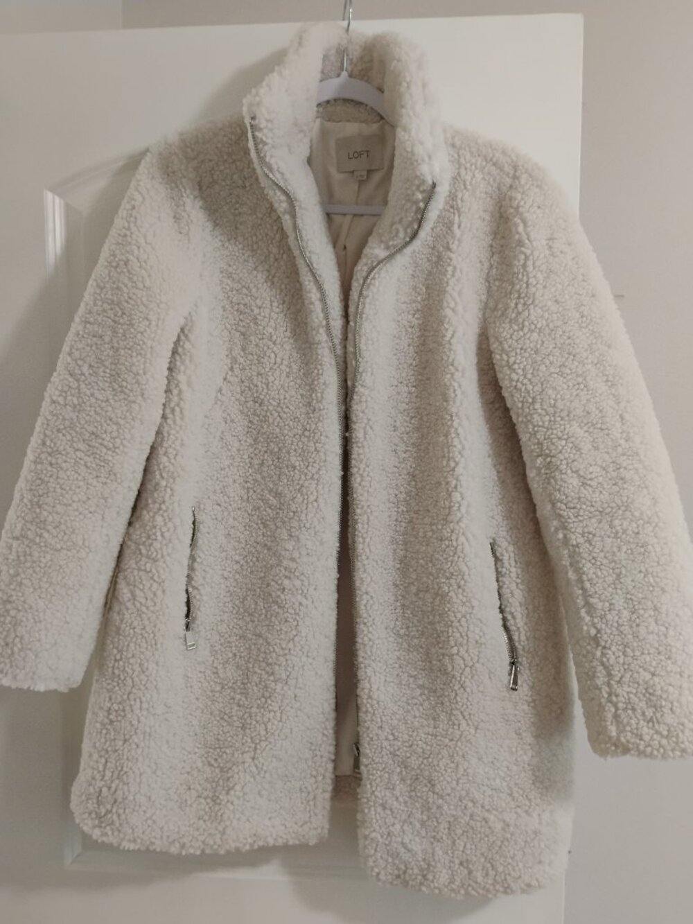 LOFT Sherpa Teddy Coat – Size Small